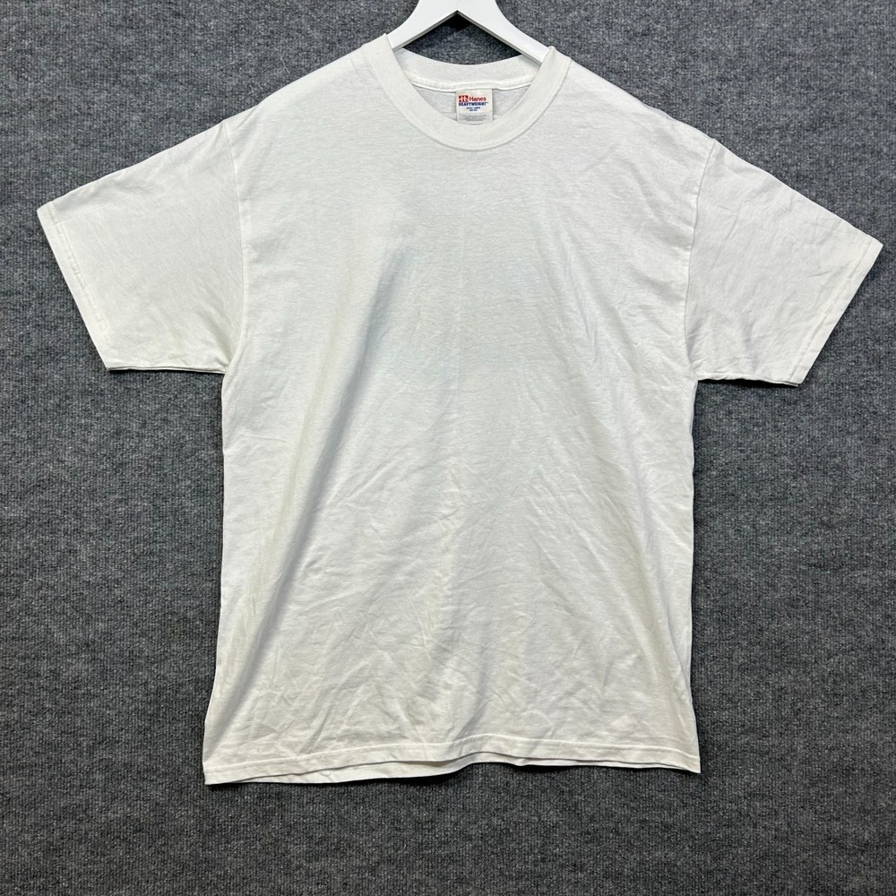 VTG Hanes Budweiser Frogs T-Shirt Men's White Bud Is Wiser Graphic Tee - Large